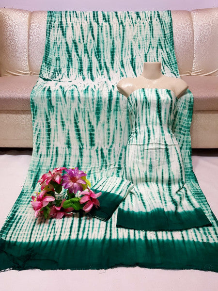 Beautiful Multicolour 3 Piece Tie Dye Dress – Pakistani Fashion