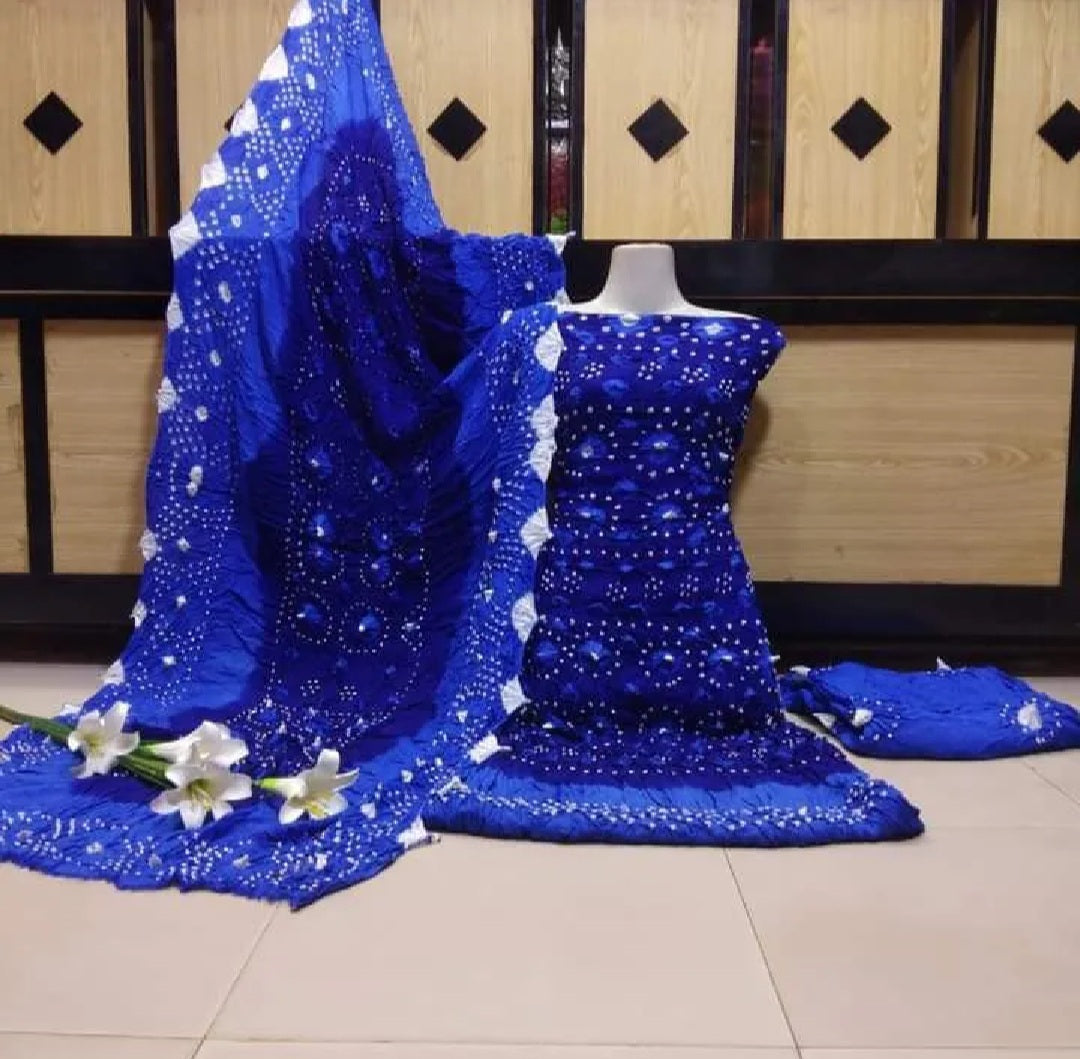 "Premium Linen Chunri 3 Piece Suit – Festive & Casual Wear"