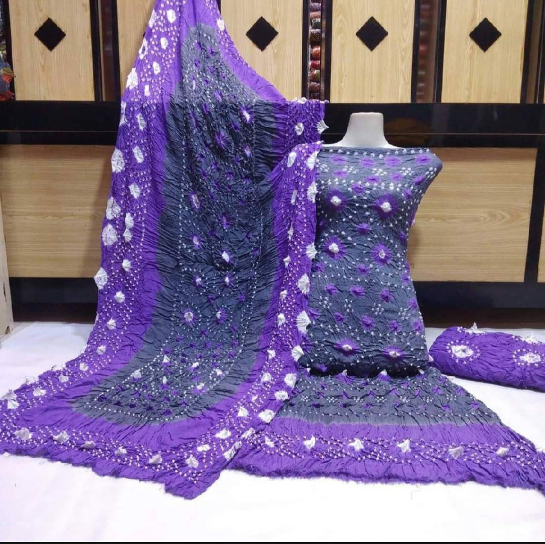 "Premium Linen Chunri 3 Piece Suit – Festive & Casual Wear"