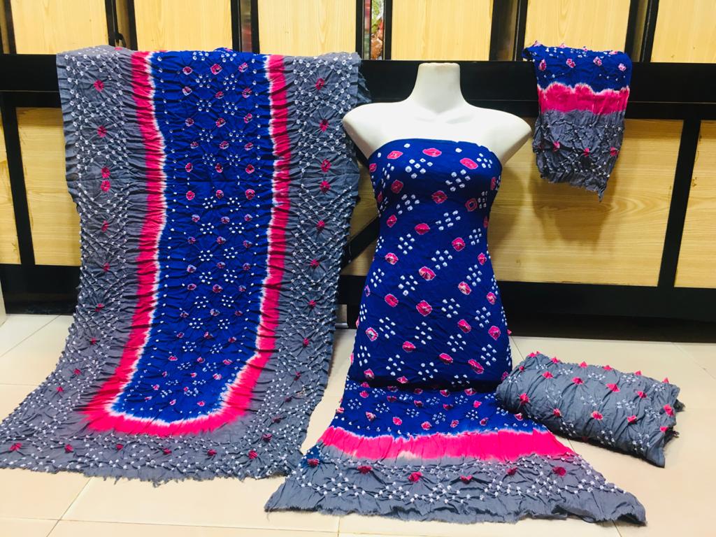 3 Piece Chunri Lawn Suit for Women – Elegant & Festive Summer Wear