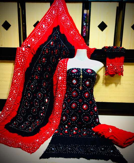 "Classic Black Linen Chunri Suit – Stylish, Comfortable & Versatile"