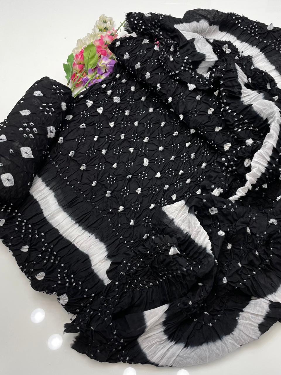 Royal Black Linen Chunri Suit 3 Piece for Women – Elegant Festive & Wedding Wear