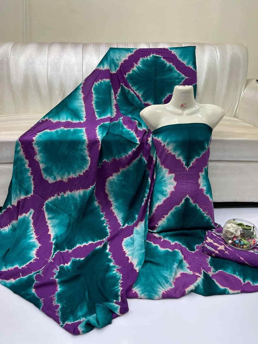 "Premium Multicolour Tie & Dye Dabba 3 Piece Suit"