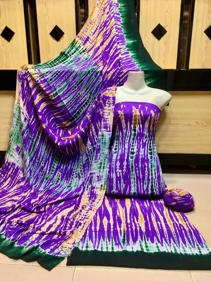 "Beautiful Handmade Multicolour 3 Piece Suit – Cultural Casual Wear"