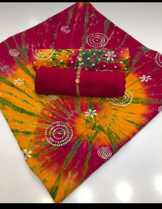 Handmade Multicolour Printed Suit – Vibrant & Stylish Wear