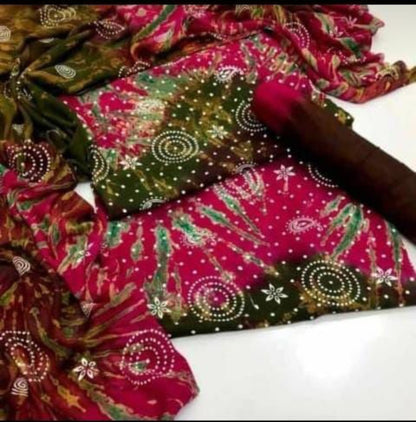 Handmade Multicolour Printed Suit – Vibrant & Stylish Wear