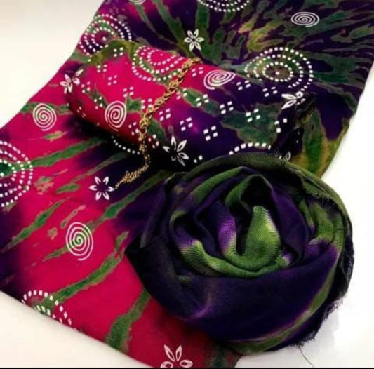 3 Piece Printed & Dyed Linen Suit for Women – Elegant Festive & Summer Wear ✅