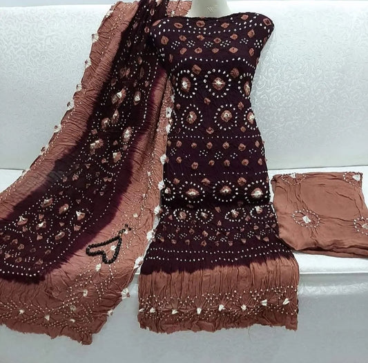 Linen 3 Piece Unstitched Suit (Shirt, Trouser, Dupatta)