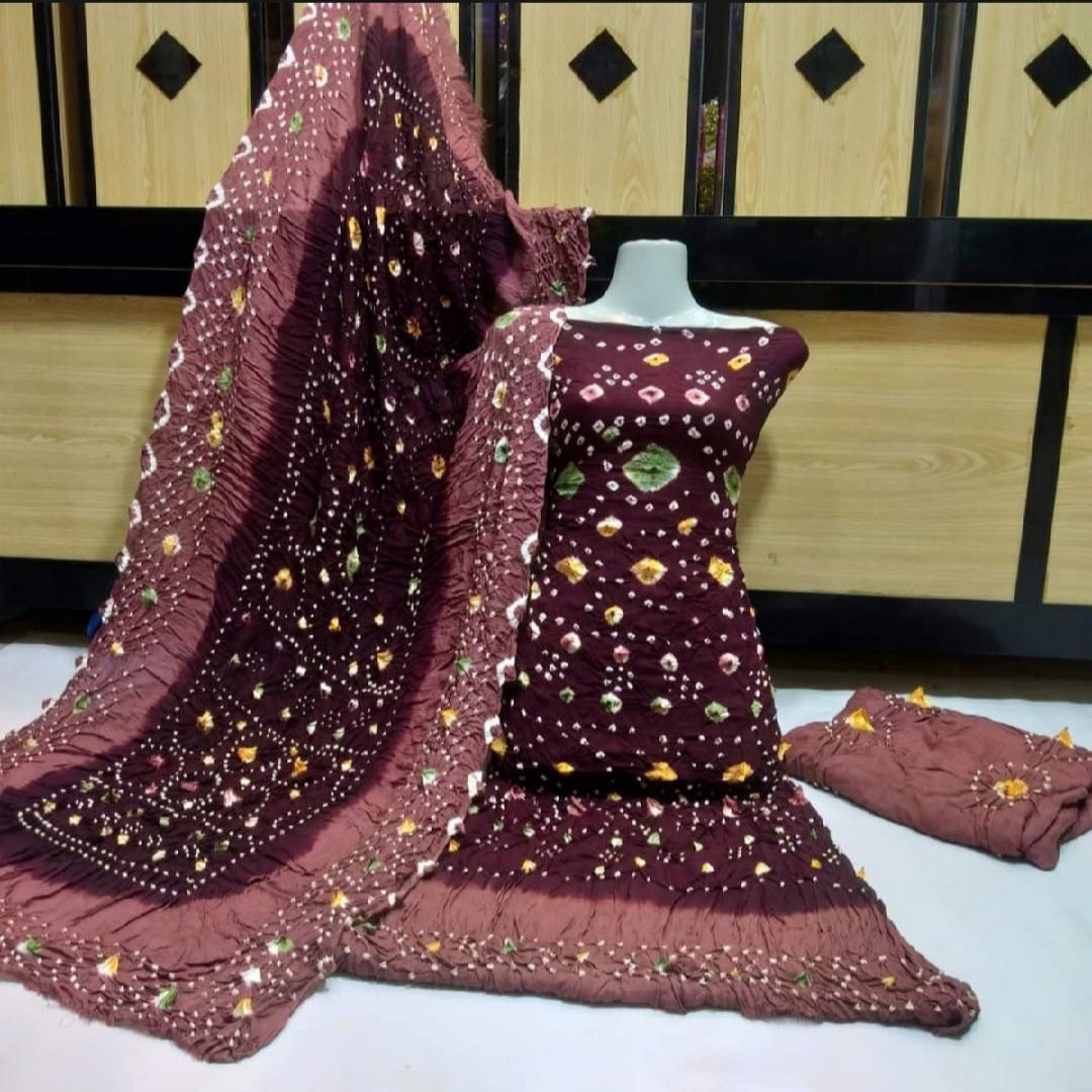 Exclusive Linen Chunri 3 Piece Dress – Soft Premium Fabric Ethnic Style