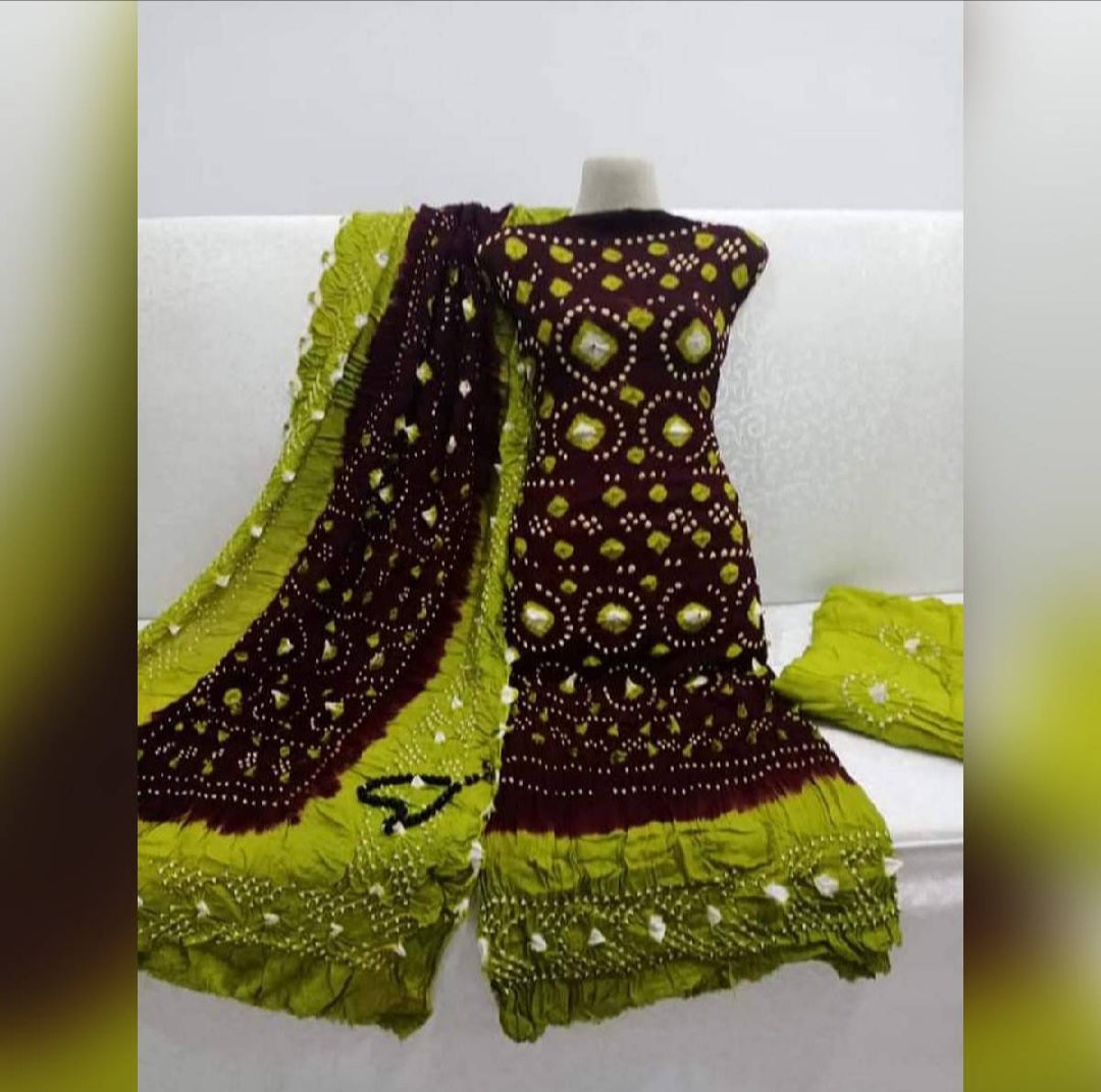 Linen 3 Piece Unstitched Suit (Shirt, Trouser, Dupatta)