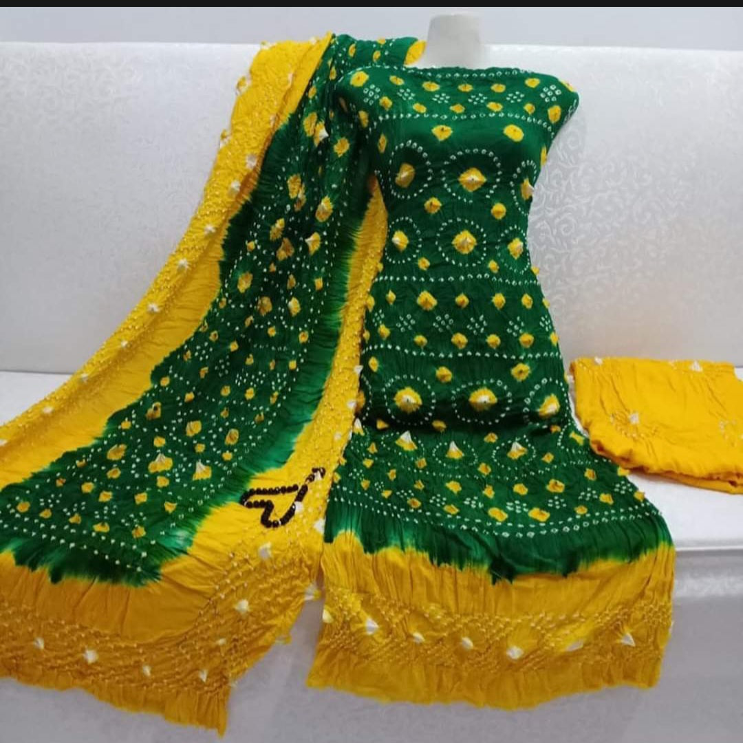 Linen 3 Piece Unstitched Suit (Shirt, Trouser, Dupatta)