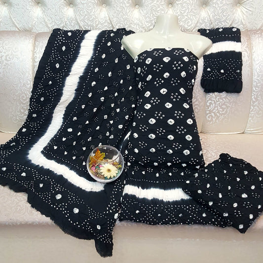 3 Piece Chunri Lawn Suit for Women – Elegant & Festive Summer Wear