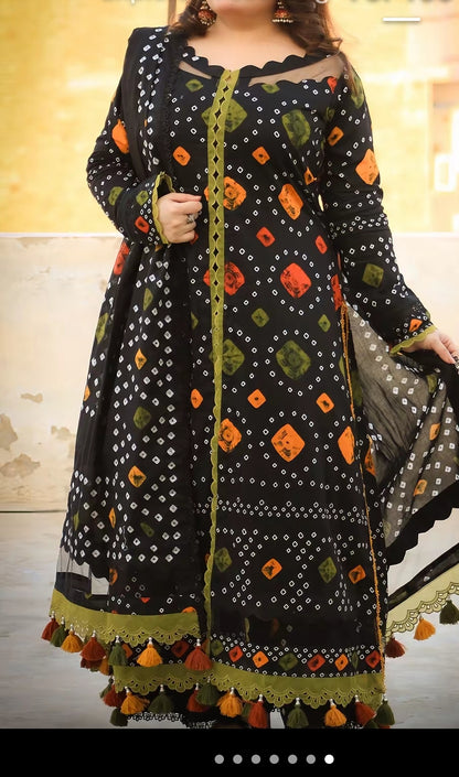Black Chunri Suit