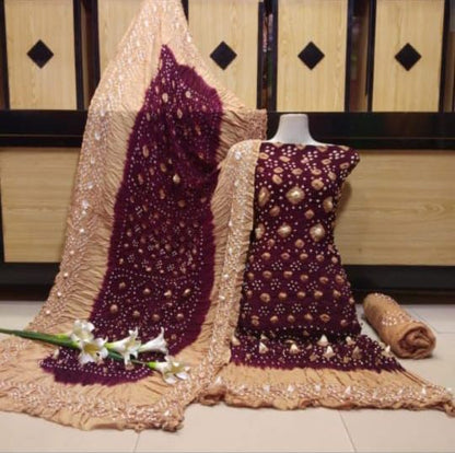 Linen Chunri Suit