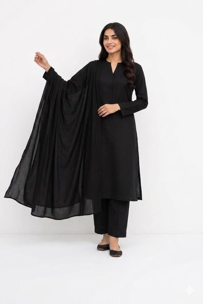 Black Chunri Suit