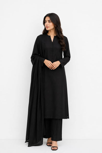 Black Chunri Suit