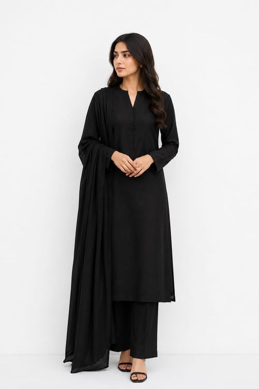 Black Chunri Suit